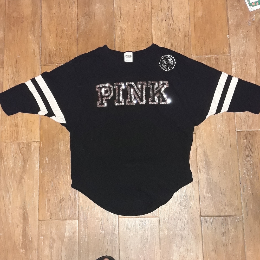Vs PINK bling/sequin shirt